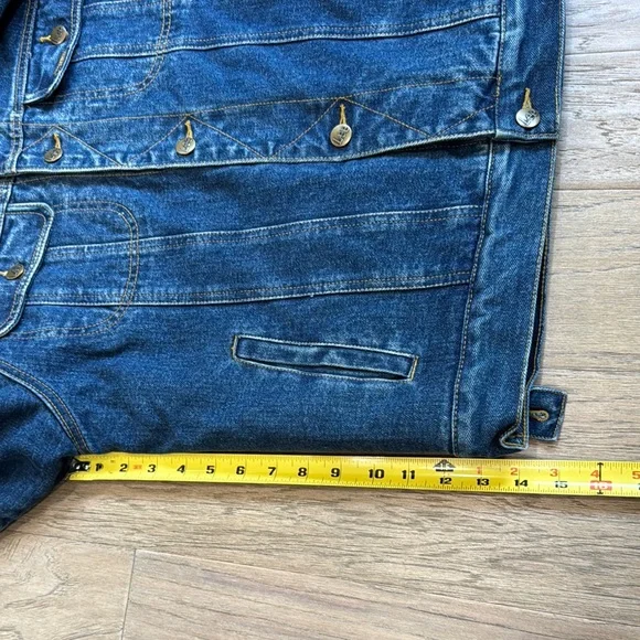 Vintage Lee Shearling Fleece Lined Denim Coat Jean Jacket Size XL - Picture 9 of 11